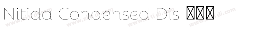 Nitida Condensed Dis字体转换
